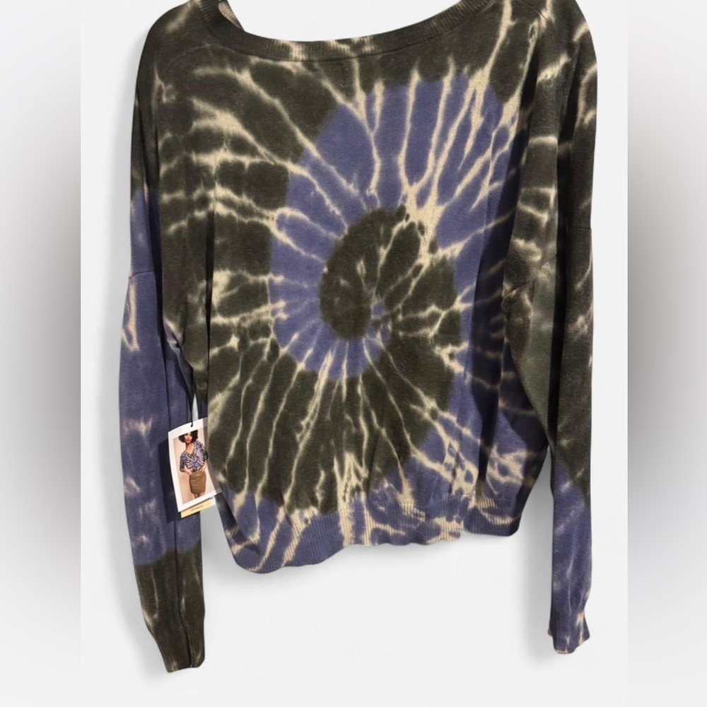 Nation LTD Tie-Dye V-Neck Sweater - Picture 3 of 4